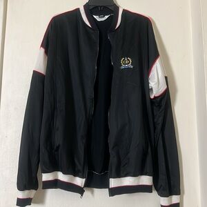 Christian Dior Vintage Men's Monsieur Track Jacket Black Extra Large Long XLL